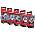 Lexmark 50 Ink Cartridge Black Pack Of 5