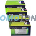 Lexmark 802H Toner CMYK Pack of 4