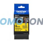 BROTHER TZE-FX611 CZARNY I ŻÓŁTY KASETA Z TAŚMĄ DO GL-100