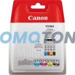 CANON CLI-571 0386C005 CMYK TUSZ - 398 B/W PAGES DO PIXMA MG5740