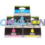 Lexmark 100 Ink CMY Pack of 3