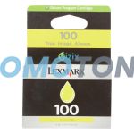 LEXMARK 100 14N0902E ŻÓŁTY TUSZ - 200 STRON DO GENESIS S815