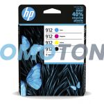 HP 912 6ZC74AE CMYK TINTE - 1245 SEITEN FÜR OFFICEJET 8010E