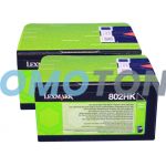 Lexmark 802H Toner Black 2 Pack