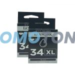 Lexmark 34XL Ink Cartridge Black High Yield Pack Of 2