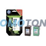 HP 338 343 SD449EE SCHWATZ/ FARBE TINTE - 450 SCHWARZ/WEIß SEITEN FÜR DESKJET 460C