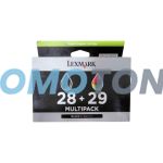 LEXMARK 28 29 18C1520E SCHWATZ/ FARBE TINTE - 175 SCHWARZ/WEIß SEITEN FÜR X-2500