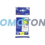 BROTHER TZE-141 BLACK ON CLEAR P-TOUCH TAPE FOR P-TOUCH CUBE PLUS PT-P710BT
