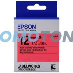 EPSON LK-4RBP SCHWARZ AUF ROT ETIKETTEN FÜR LABELWORKS LW 300