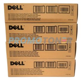 Dell 5130 Toner CMYK High Yield Pack of 4