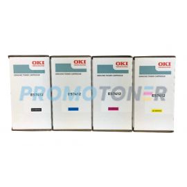 Okidata ES7412 Toner CMYK Pack of 4