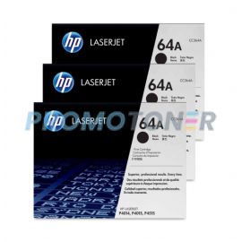 HP 64A Toner Black 3 Pack
