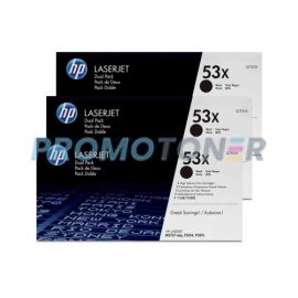 HP 53X Dualpack Toner Black 3 Pack