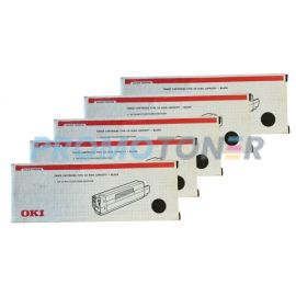 Okidata Type C6 Toner Black High Yield 5 Pack