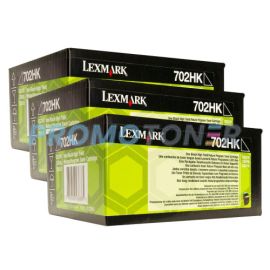 Lexmark 702H Toner Black 3 Pack