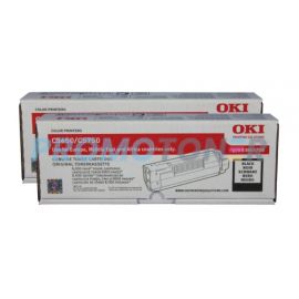 Oki C5650 Toner Cartridge Black 2 Pack