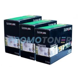 Lexmark T654N Corp Toner Black 36K 3 Pack