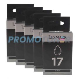 Lexmark 17 Ink Cartridge Black Pack Of 5