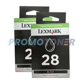 Lexmark 28 Ink Cartridge Black Pack Of 2
