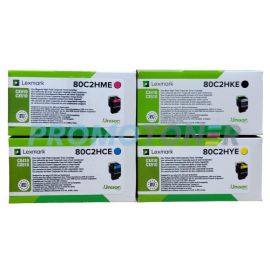 Lexmark 802H-E Corp Toner Cartridge CMYK Pack of 4