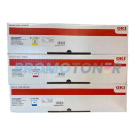 Oki C9600 C9800 Toner CMY Pack of 3