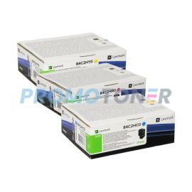 Lexmark CX725 Toner CMY High Yield Pack of 3