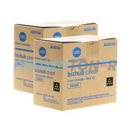 Konica Minolta TNP50 Toner Cartridge Black Pack Of 2