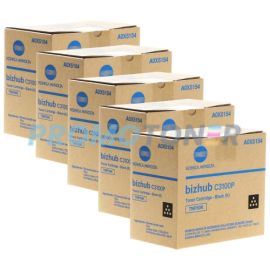 Konica Minolta TNP50 Toner Cartridge Black Pack Of 5