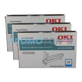 Oki ES2232a4 ES2632a4 ES5460 Image Drum CMY Pack of 3