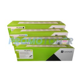 Lexmark CX961SE Toner CMYK High Yield Pack of 4