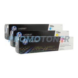 HP 126A Toner CMY Pack of 3