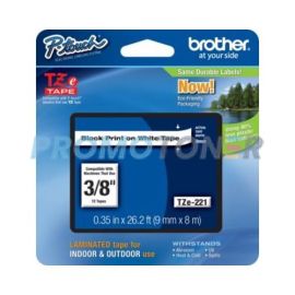 BROTHER TZE-221 SCHWARZ AUF WEIß BANDKASSETTE FÜR GL-200