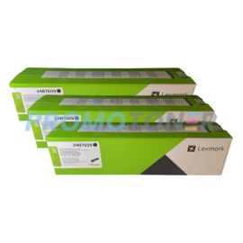 Lexmark XC8355 Toner Cartridge Black Pack Of 3