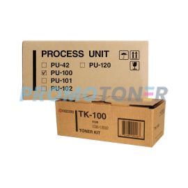Kyocera Mita TK-100 Toner and PU-100 Process Unit Black Pack of 2