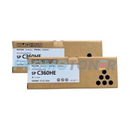 Ricoh Sp C360HE Toner Ctg Black Pack Of 2