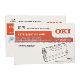 Okidata ES7170DN Toner Cartridge Black Pack Of 2