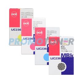 OCE IJC236 Dye Pigment Ink CMYK - 130ml Pack of 4