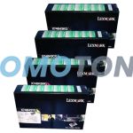 Lexmark X748 Corporate Toner Cartridge CMYK Pack of 4
