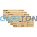 Kyocera Mita TK-675 Toner Kit Black Pack Of 5