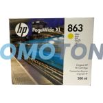 HP 863 F9K39A JAUNE ENCRE POUR PAGEWIDE XL 3920 40-IN WITH TOP STACKER