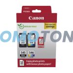 CANON PG-545 CL-546 8287B008 NOIR/COULEUR ENCRE - 180 PAGE EN NOIR ET BLANC POUR PIXMA IP2850