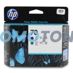 HP 70 C9408A BLEU ET VERT ENCRE POUR DESIGN JET Z 3100 24 INCH