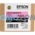 EPSON T5806 T580 T580600 MAGENTA CLARO TINTA - 245 PÁGINAS PARA STYLUS PRO 3800