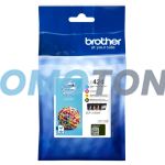BROTHER LC424 LC424VAL CIAN MAGENTA AMARILLO NEGRO TINTA - 3000 PÁGINAS PARA DCP-J1200W