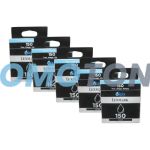 Lexmark No 150 Ink Cartridge Black Pack Of 5