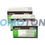 Lexmark 702 Toner CMY Pack of 3
