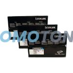 Lexmark C500 Toner CMY Pack of 3