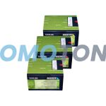 Lexmark 802XE Corp Toner CMY RP Pack of 3