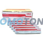 Oki Type 9 Toner and Type 10 Drum Black Pack of 6