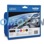 BROTHER LC-985 LC-985VALBP CIAN MAGENTA AMARILLO NEGRO TINTA - 300 B/W PAGES PARA DCP-J125